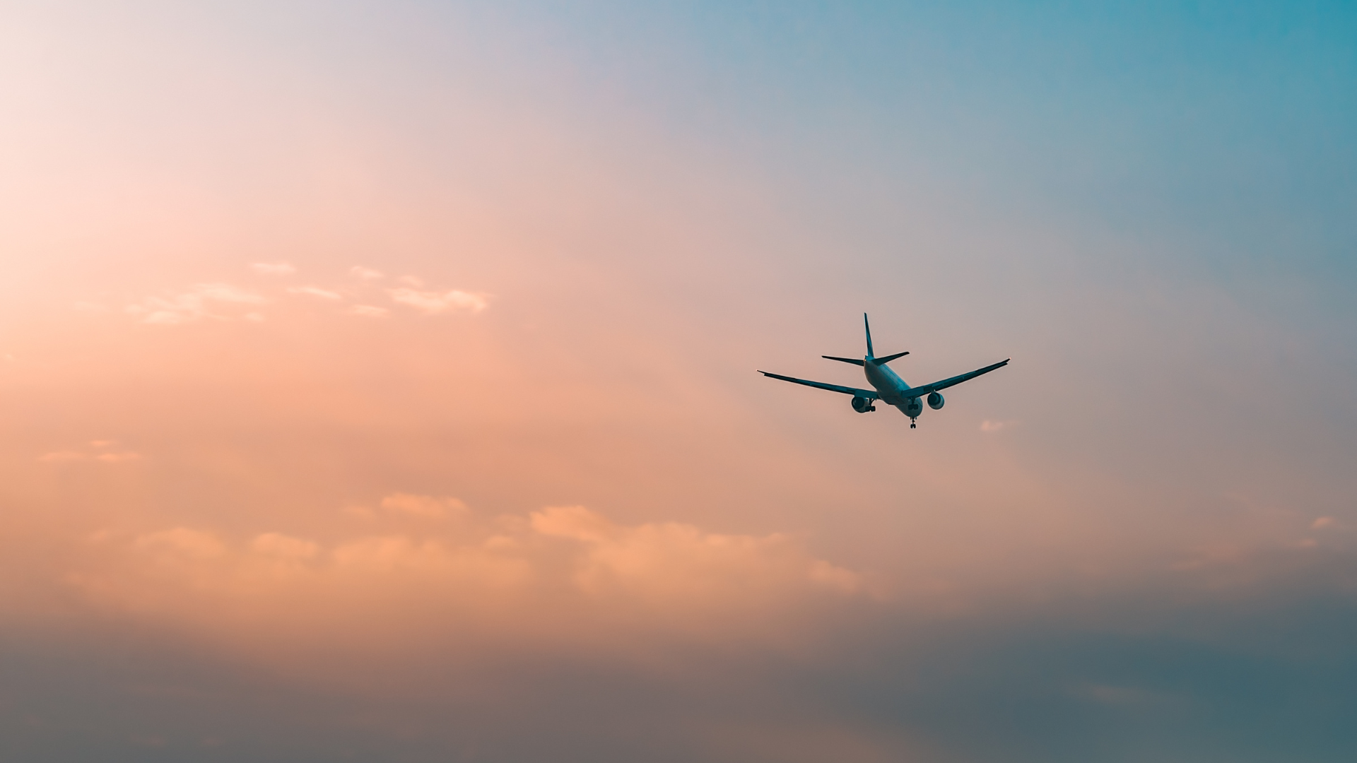 Airline at dusk
